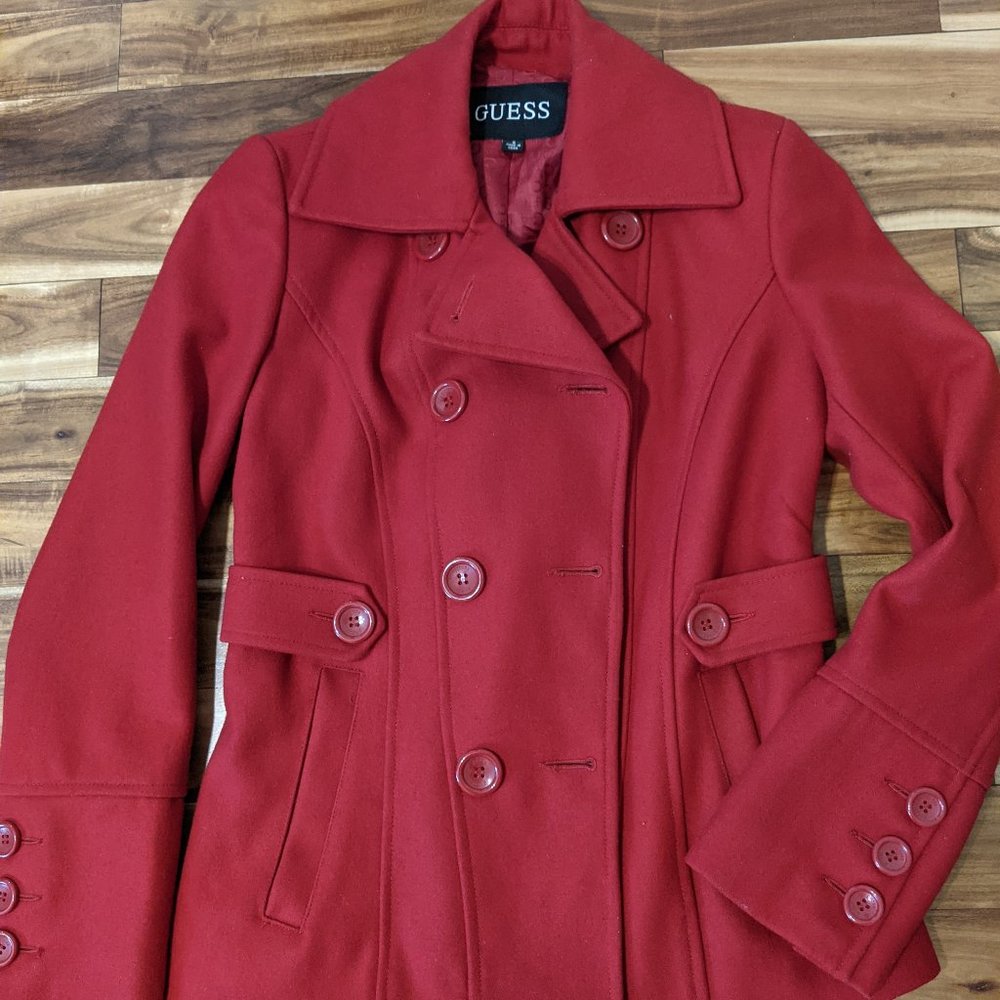 GUESS Wool Blend Jacket / Pea Coat